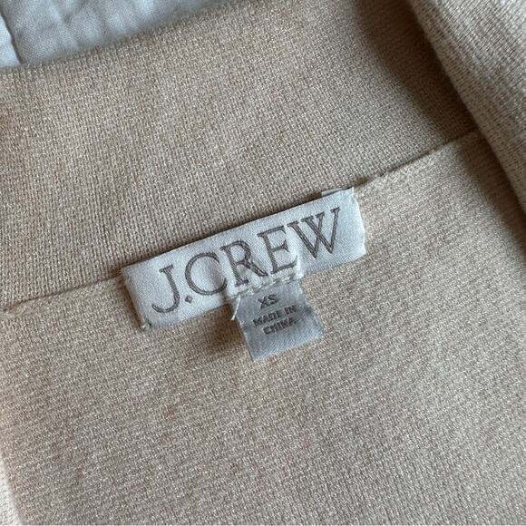 J.Crew Tipped Sweater Blazer Ivory White XS Button Cardigan Sweater - Picture 6 of 9